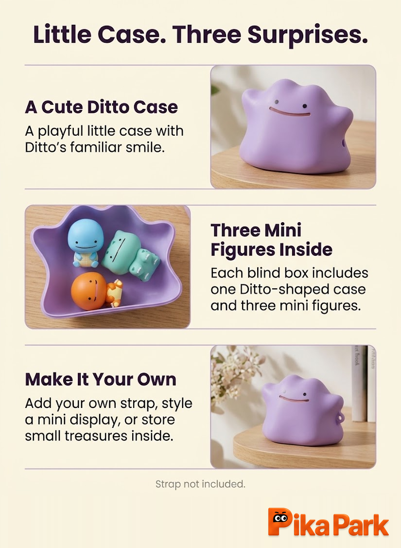 Funism Pokemon Ditto Qface Series Mini Figures Blind Box