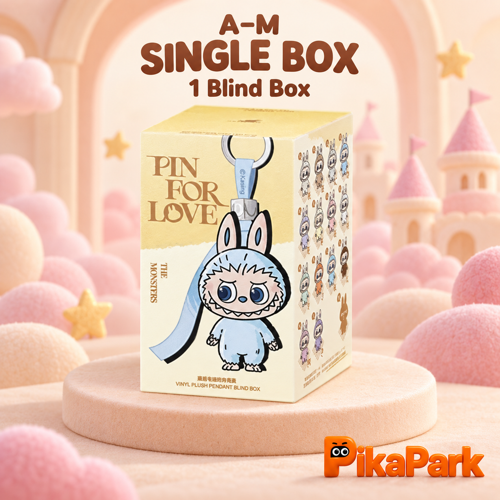 Labubu THE MONSTERS Pin for Love Series-Vinyl Plush Pendant Blind Box (A-M) & (N-Z)