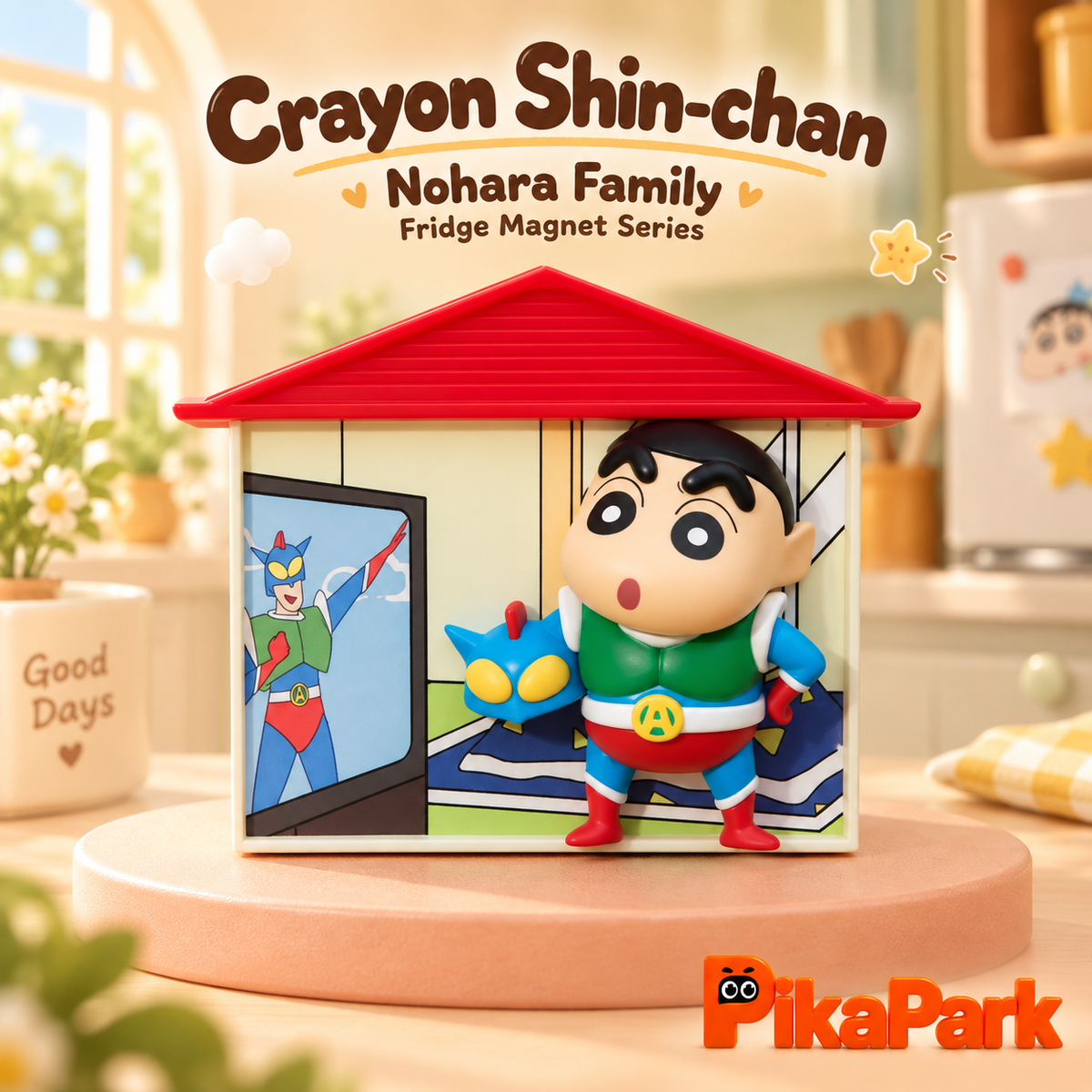 Crayon Shin‑chan Nohara Family 3D Fridge Magnet Blind Box