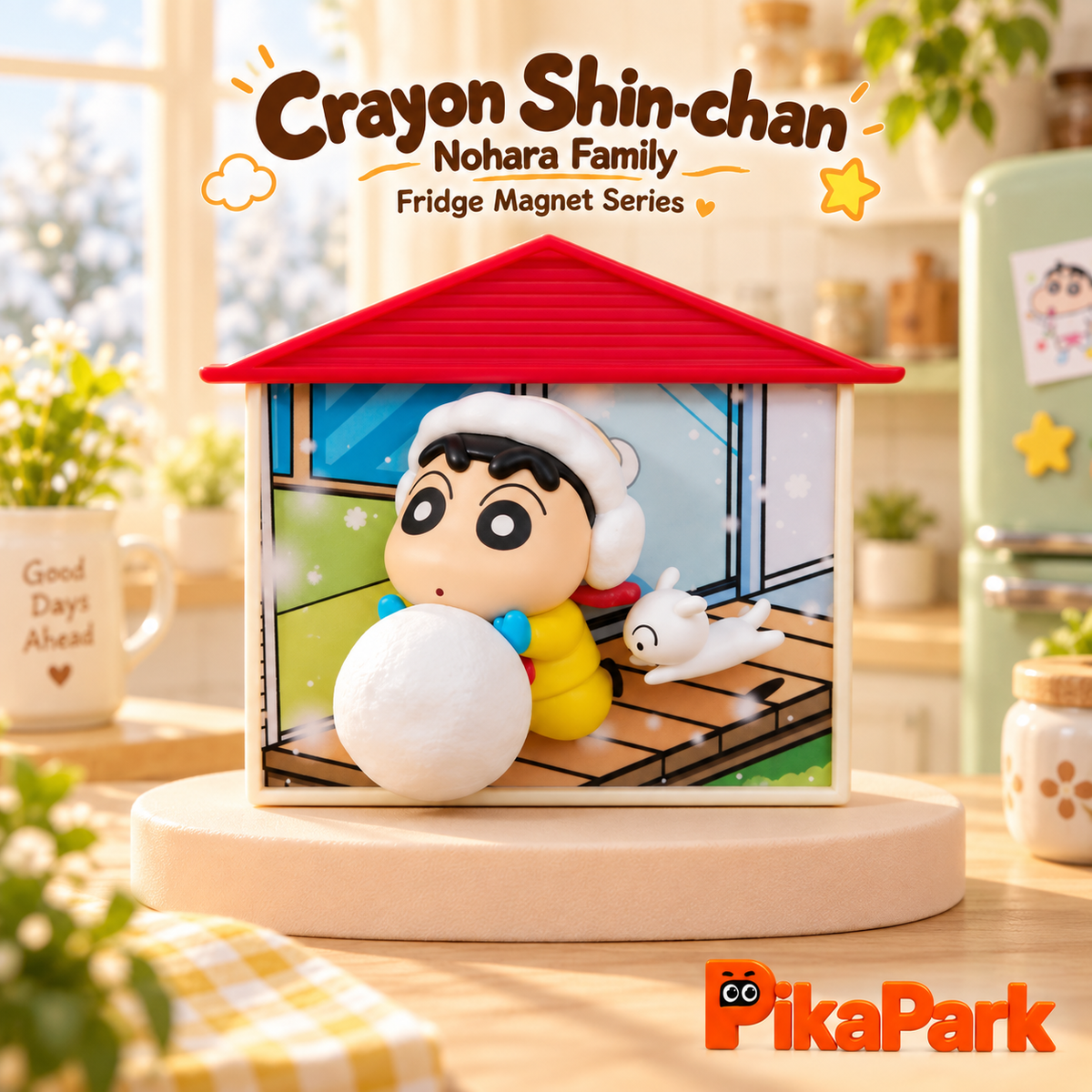 Crayon Shin‑chan Nohara Family 3D Fridge Magnet Blind Box
