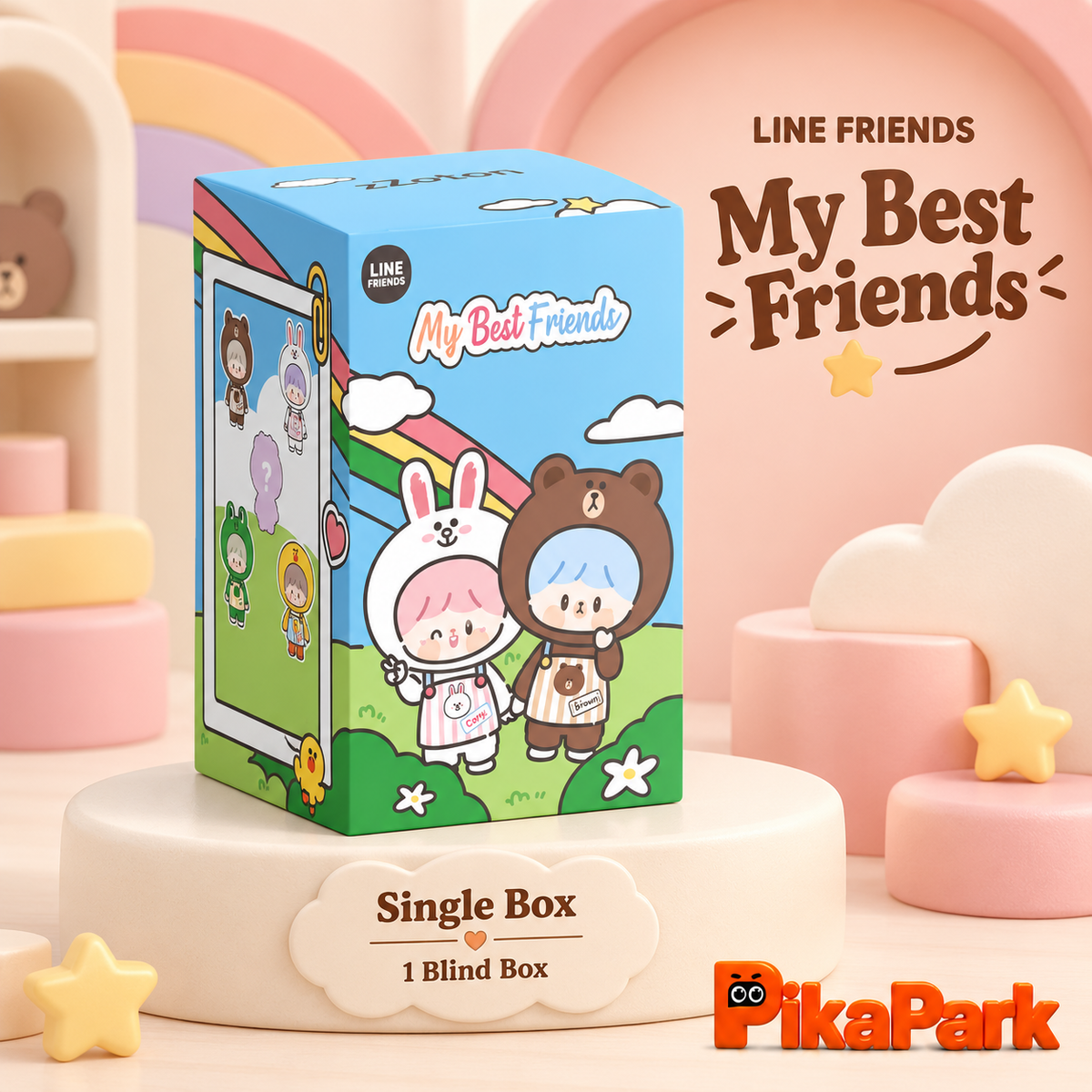zZoton x LINEFRIENDS My Best Friends Series Plush Blind Box