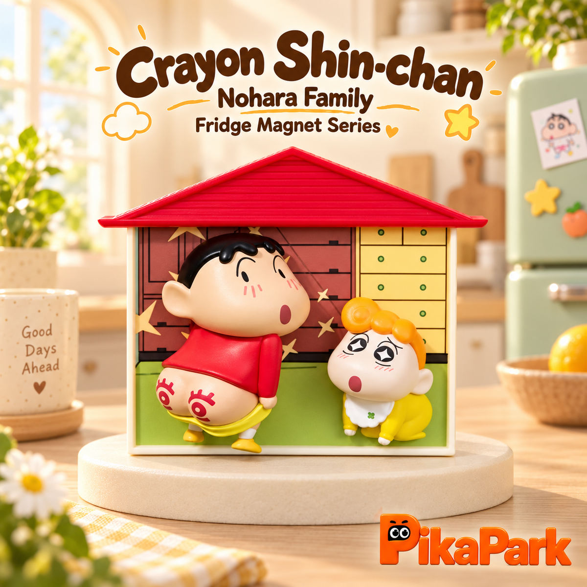 Crayon Shin‑chan Nohara Family 3D Fridge Magnet Blind Box