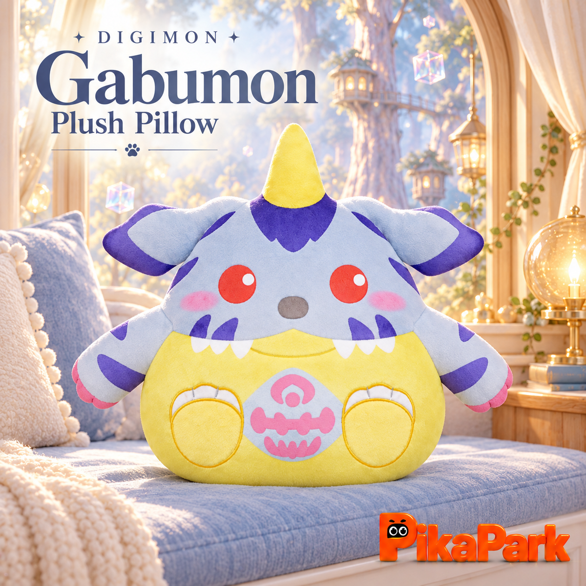 Digimon Q Elastic Pillow: Gabumon/Tailmon LDCX