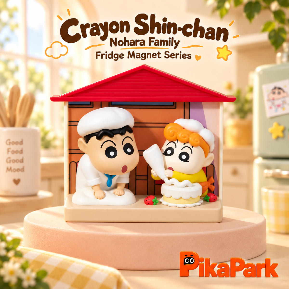 Crayon Shin‑chan Nohara Family 3D Fridge Magnet Blind Box