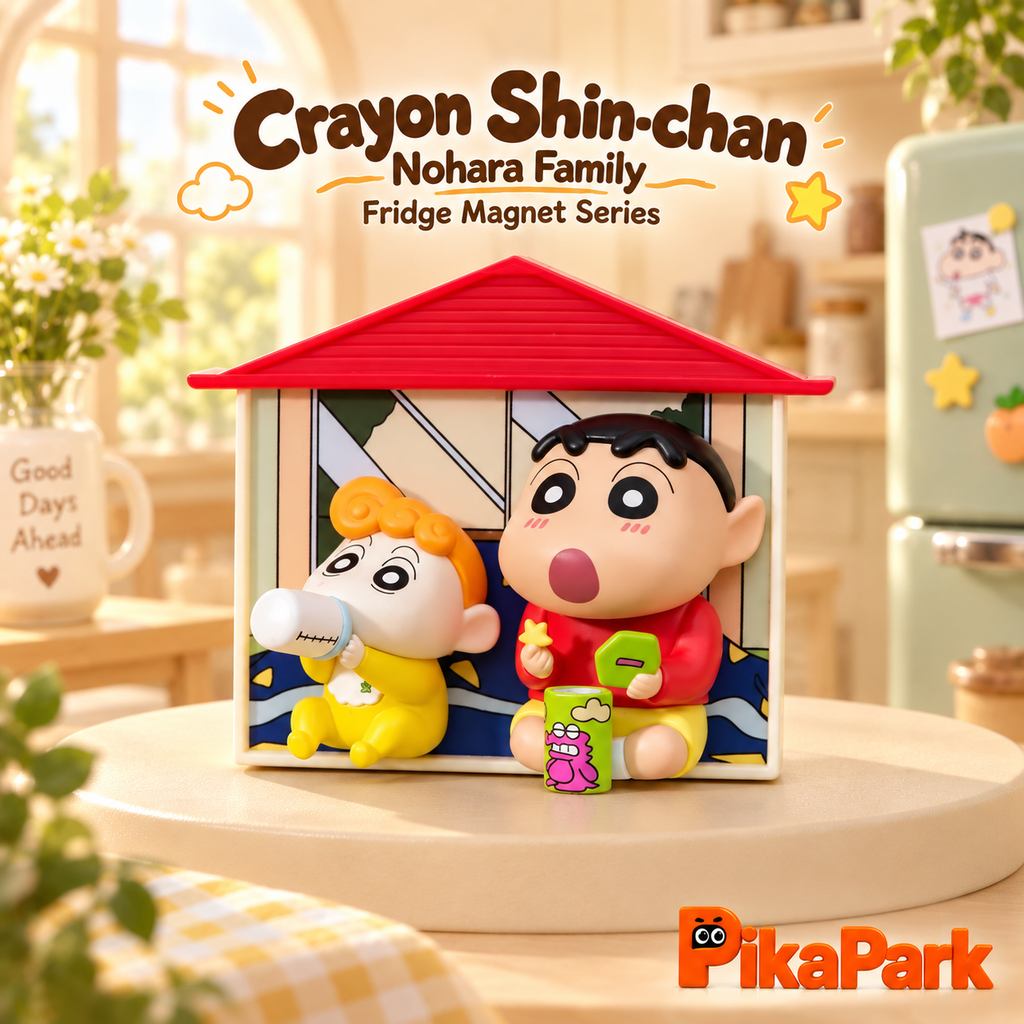 Crayon Shin‑chan Nohara Family 3D Fridge Magnet Blind Box