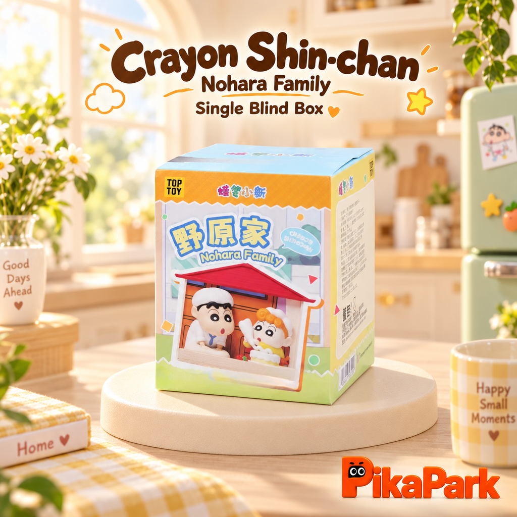 Crayon Shin‑chan Nohara Family 3D Fridge Magnet Blind Box
