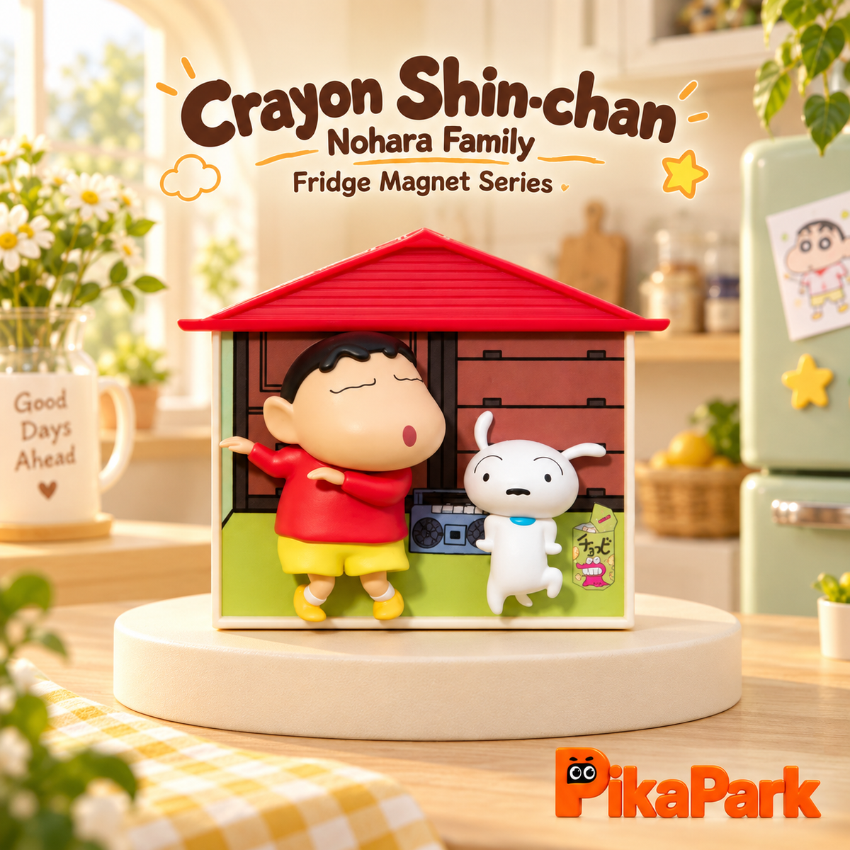 Crayon Shin‑chan Nohara Family 3D Fridge Magnet Blind Box